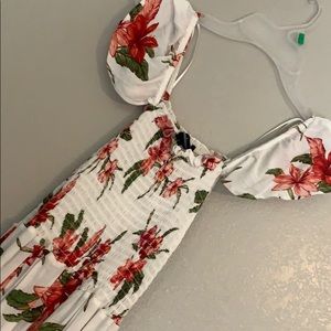 Floral off the shoulder maxi